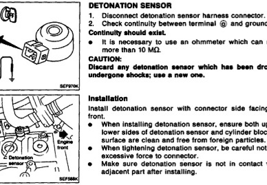 Detonation (Knock) Sensor