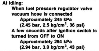 Fuel Pressure
